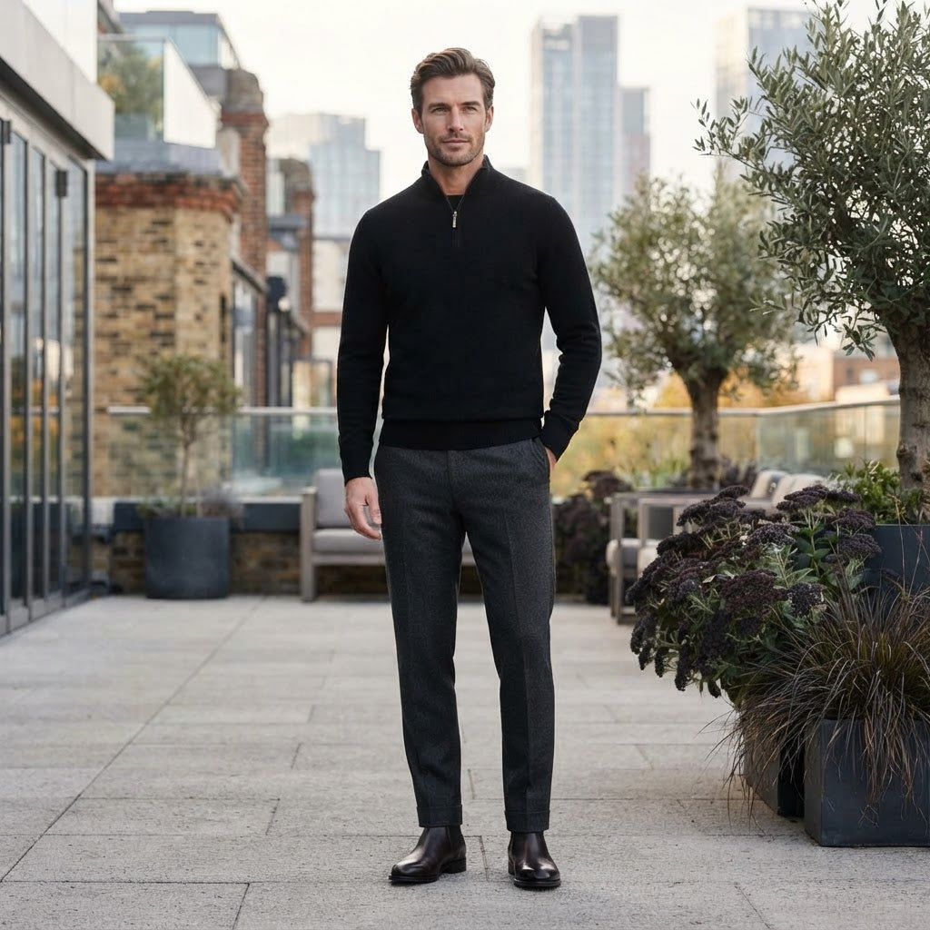 Leonardo | Men's Half-Zip Sweater
