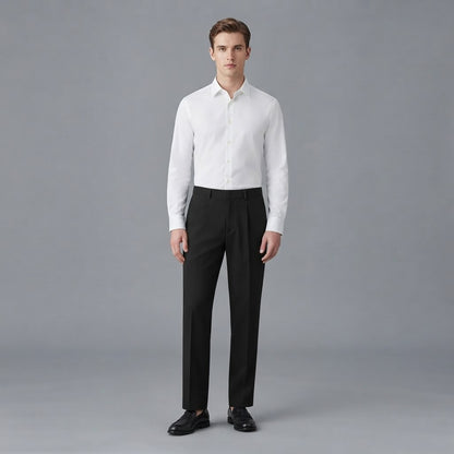 Bruno | Men's Slim Fit Draped Formal Pants
