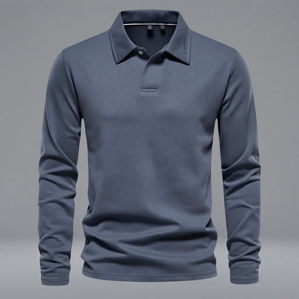 Men's Long Sleeve Polo Shirt | Regular Fit Casual Wear